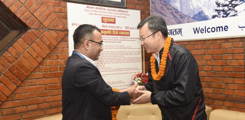 यँया (इन्द्रजात्रा) अवलोकन गर्न नान्जिन नगरबाट उपप्रमुख नेतृत्वको टोली काठमाडौँमा