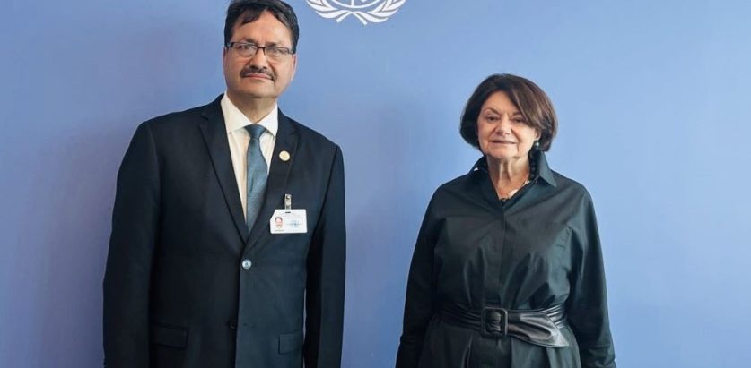 परराष्ट्रमन्त्री साउद र राष्ट्रसङ्घका उपमहासचिवबीच भेट