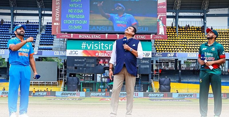 बङ्गलादेशसँगकाे खेलमा भारतले टस जितेर बलिङ राेज्याे