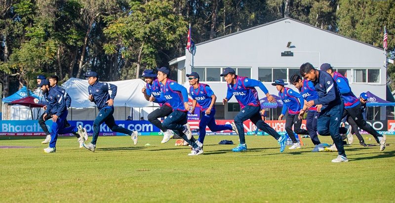 नेपाली टाेलीले एसियाली खेलकुदका लागि प्रशिक्षण थाल्याे