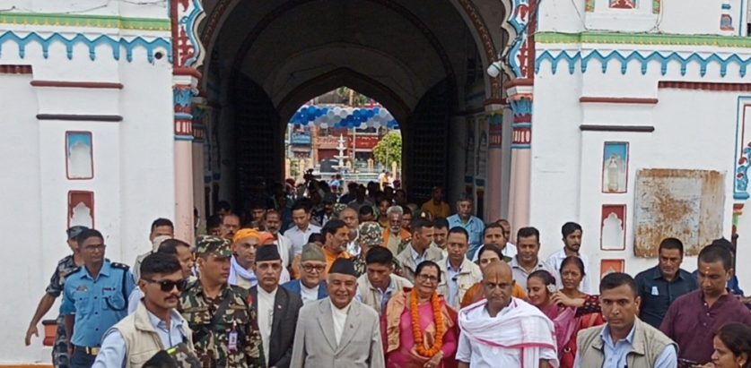 जानकी मन्दिरमा राष्ट्रपतिद्वारा विशेष पूजा अर्चना