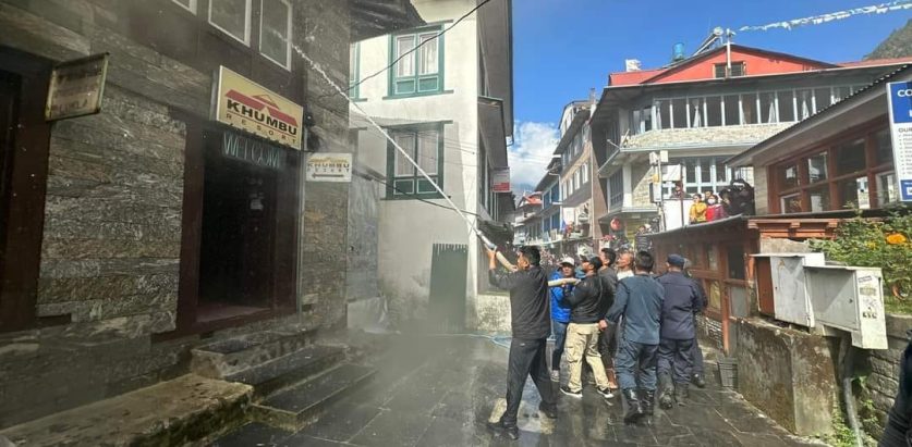 लुक्लाको खुम्ब्युला रिसोर्टमा आगलागी