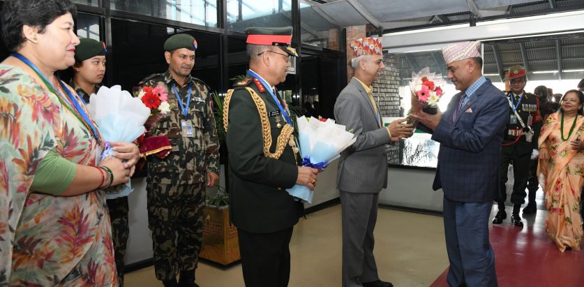 प्रधान सेनापति प्रभुराम शर्मा बेलायत प्रस्थान