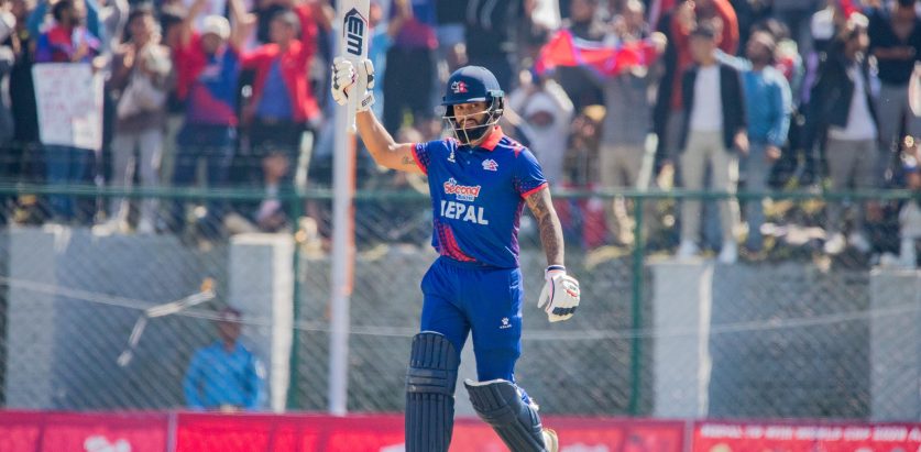 टी–२० विश्व कप छनोटमा नेपालले सिङ्गापुरलाई आठ विकेटले हरायाे