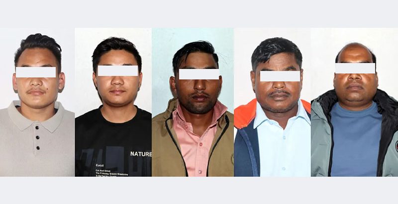 तस्करीको सुन कारोबार गर्ने पाँच जना पक्राउ