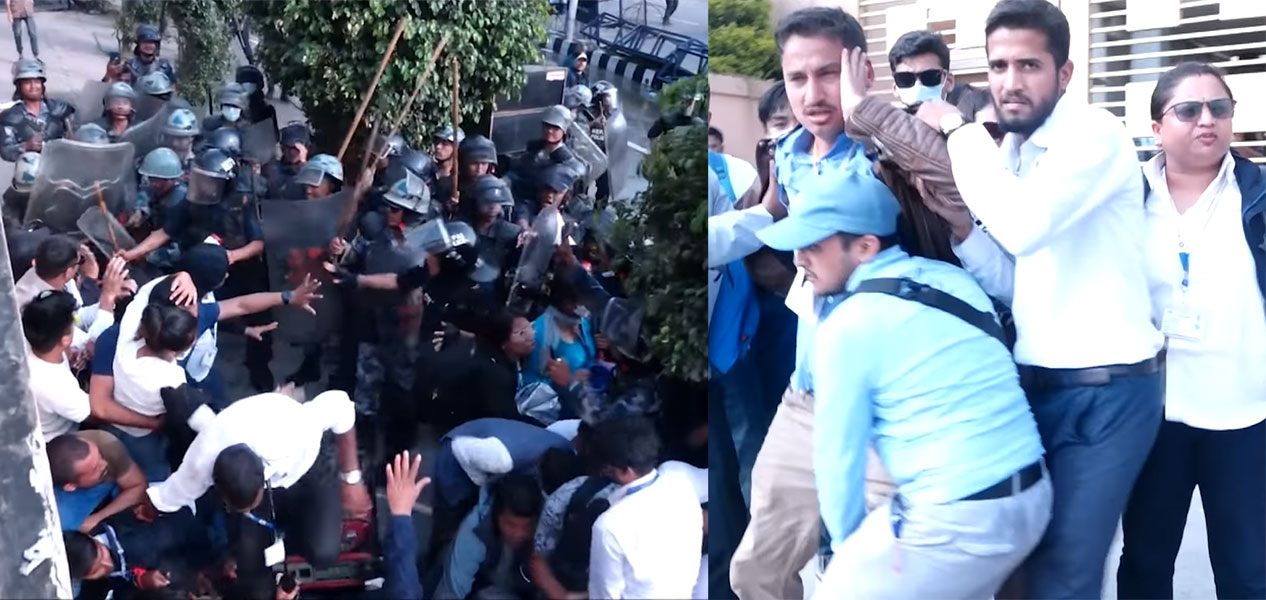 स्थानीय तहका कर्मचारीको आन्दोलन आज पनि जारी, बढाइयो प्रहरी उपस्थिति