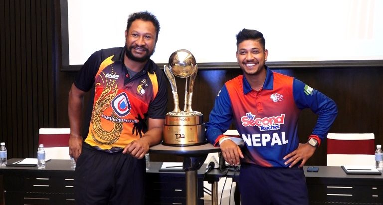 त्रिदेशीय टी–२० शृङ्खलाकाे ट्रफी सार्वजनिक