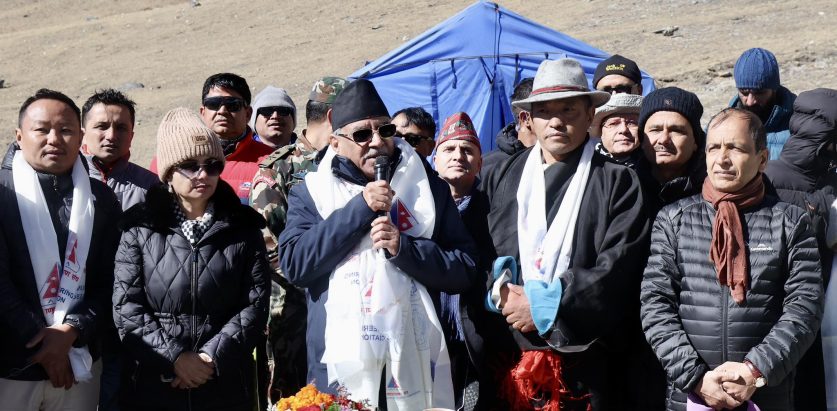 कालापथ्थरबाट प्रधानमन्त्रीले भने– कोप-२८ मा सहयोगको याचना गर्ने होइन, अधिकारका कुरा राख्ने हो