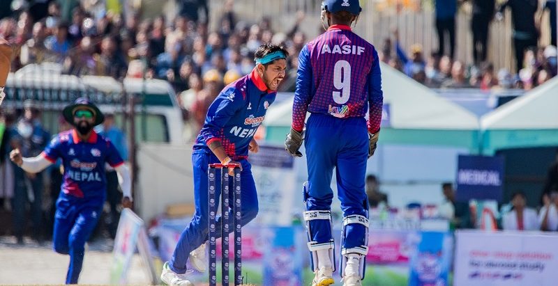 यूएईसँगको खेलमा नेपालले पायो १ सय ३५ रनको लक्ष्य