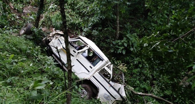 जिप दुर्घटनामा २२ जना घाइते, ५ जनाको अवस्था गम्भीर