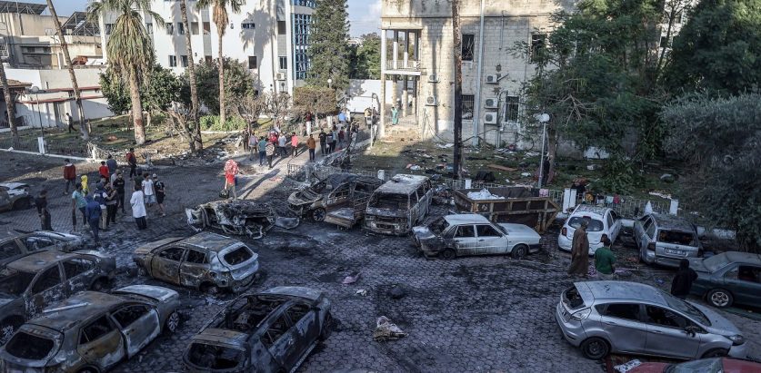 इजरायली सेनाद्वारा गाजामा हजारौं बिरामी र घाइते रहेको अस्पतालमा आक्रमण