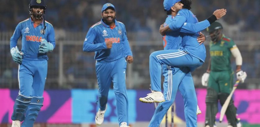 विश्व कप क्रिकेटमा भारतले दक्षिण अफ्रिकालाई २ सय ४३ रनले हरायो