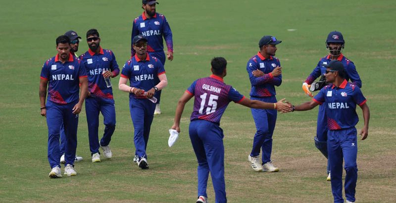 ओमनसँग नेपाल पाँच रनले पराजित