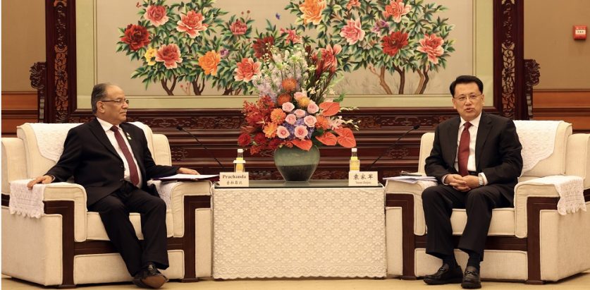 प्रधानमन्त्री र चिनियाँ सचिवविच सुमधुर भेटघाट 