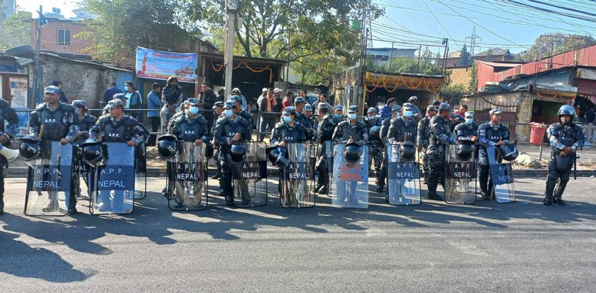 काठमाडौंमा सुरक्षा व्यवस्था कडा बनाउंदै