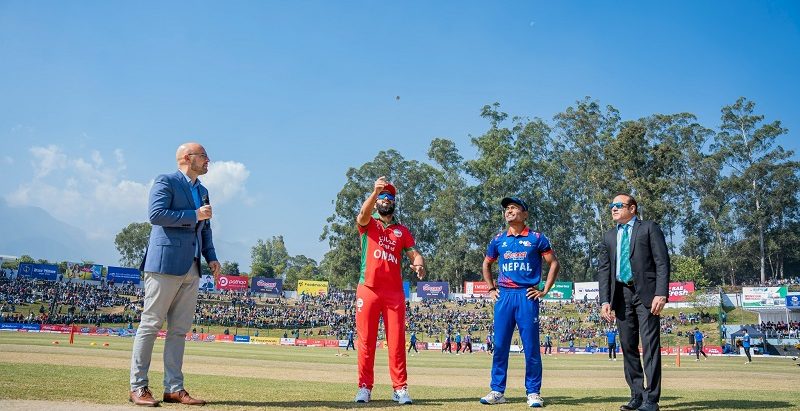 नेपाल र ओमानबीचकाे खेल सुपर ओभरमा