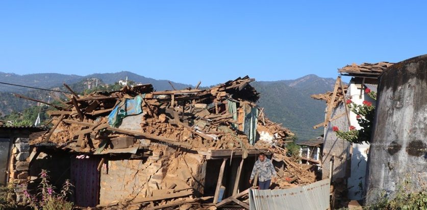 भूकम्पले १३ हजार बढी घरमा क्षति, ३ हजार ७३ पूर्ण सखाप