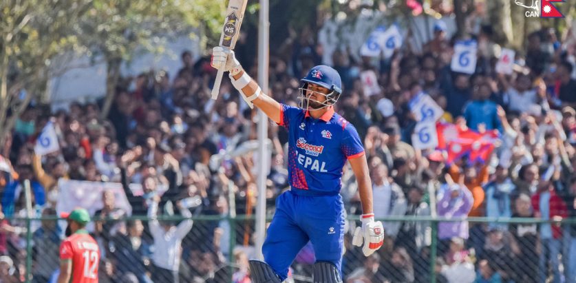 नेपालले पाँच विकेट गुमायो, गुल्सन झा आउट