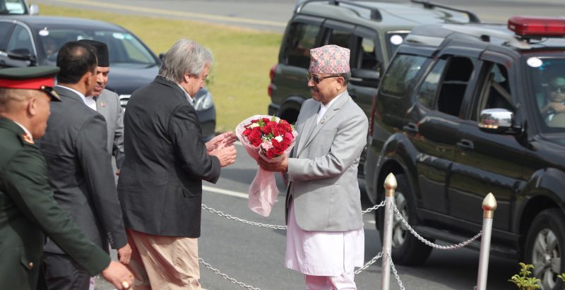 नेपालको चारदिने औपचारिक भ्रमण सकेर फर्किए राष्ट्रसंघका महासचिव एन्टोनियो गुटेरेस