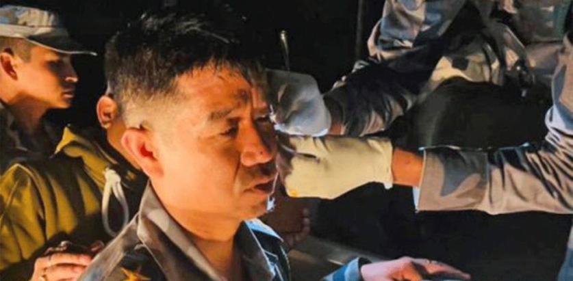 लप्सीफेदीमा प्रहरी कुट्ने सबै छुटे