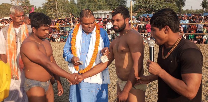 तीनदिने कुस्ती प्रतियोगिता सम्पन्न