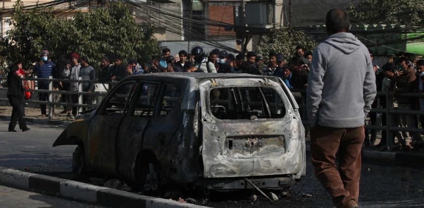 मन्त्रीको गाडीको हालत