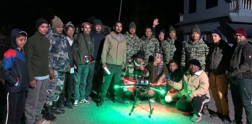 साइरनले नटेरेपछि हात्ती धपाउन ड्रोनको प्रयोग