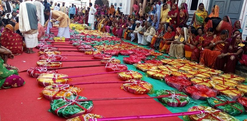 आज राम मन्दिरमा कोसेली लगेर तिल्कोत्सव मनाइंदै