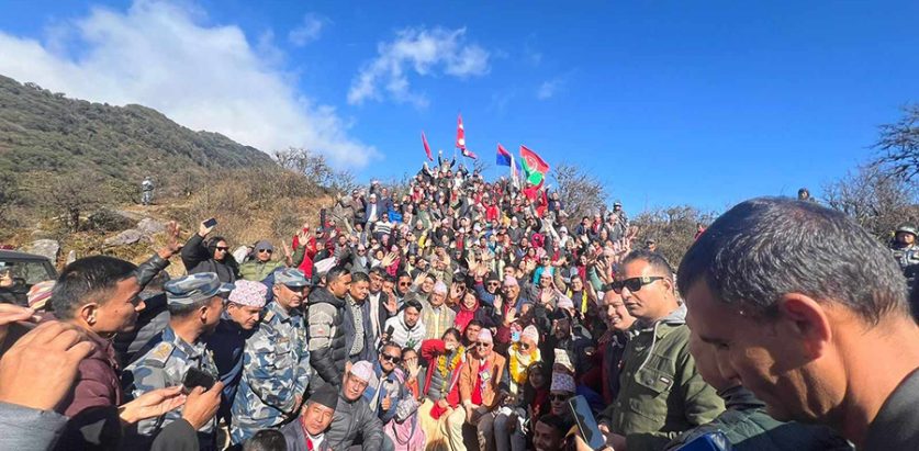 सकियो एमालेको संकल्पयात्रा