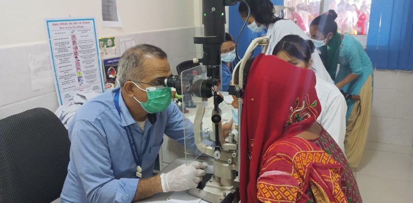 बाग्लुङको निःशुल्क आँखा शिविरले सबैजना दङ्ग