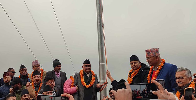 अन्तिम दिन ओलीको संकल्पयात्रा हेलिकोप्टरमा