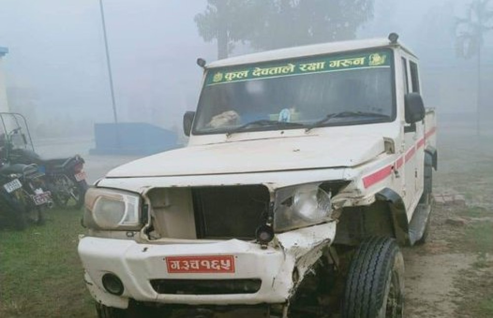 बोलेरोले मोटरसाइकललाई ठक्कर दिँदा चालकको मृत्यु