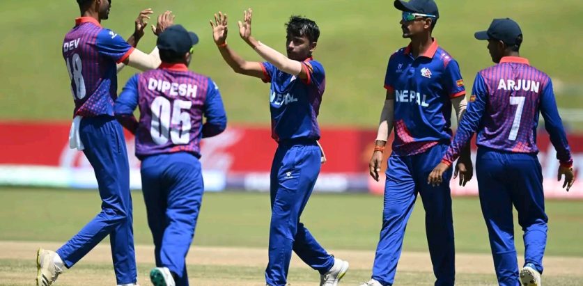 १९ वर्षमुनिकाे विश्वकप क्रिकेटमा नेपाल न्युजिल्यान्डसँग पराजित