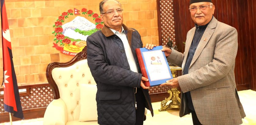 एमालेले सरकारलाई बुझायो मध्यपहाडका ७५१ बुँदे माग