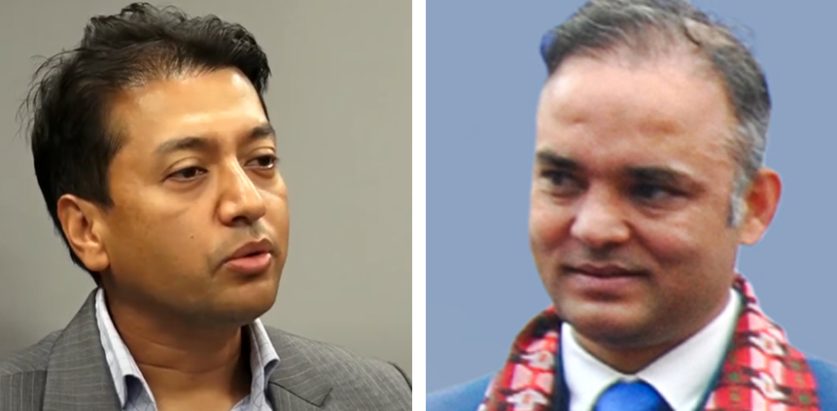 सिआइवी द्धार नेपाल टेलिकमका पूर्वप्रवन्ध निर्देशक सुनिल पौडेल र अर्का निर्देशक विकल पौडेल पक्राउ