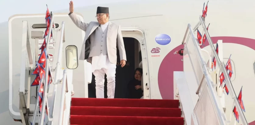 प्रधानमन्त्री प्रचण्ड स्वदेश फिर्ता