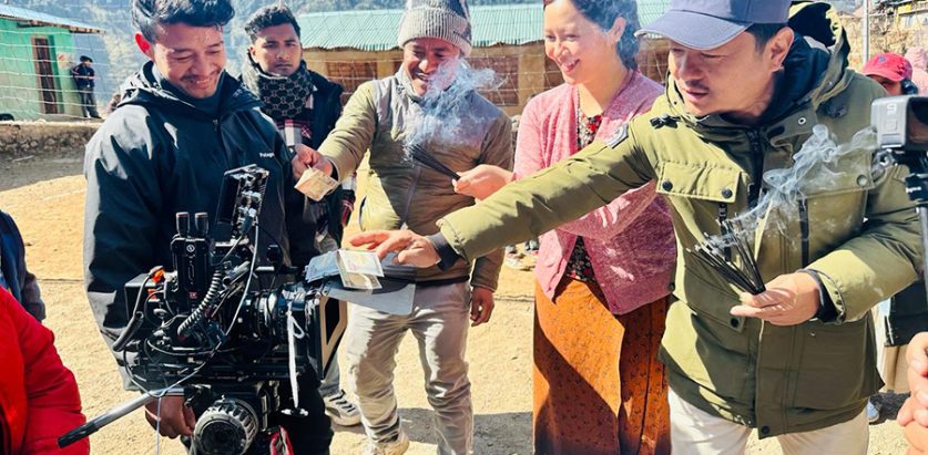 दयाहाङ र मिरुनाले पूर्वी रुकुमबाट थाले ‘घरज्वाइँ’को छायांकन