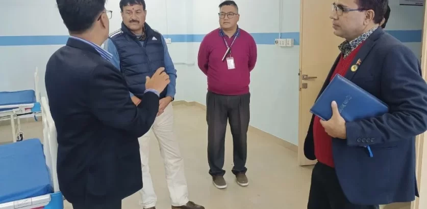 भरतपुर महानगरद्वारा निजी अस्पतालको अनुगमन