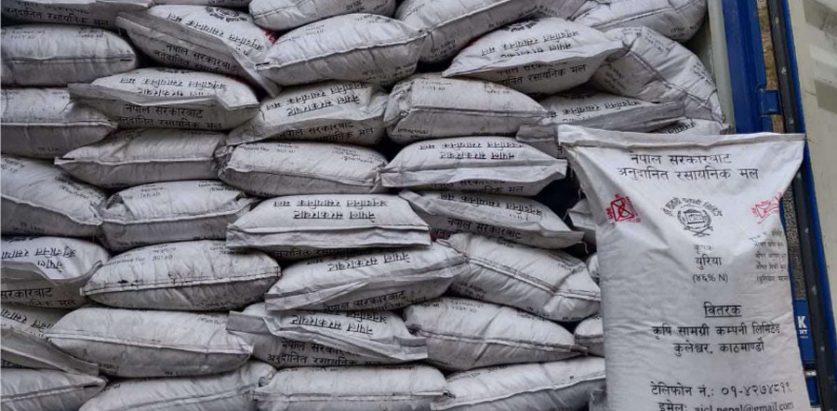 १० महिनादेखि भन्सार गोदाममै थन्कियो रासायनिक मल