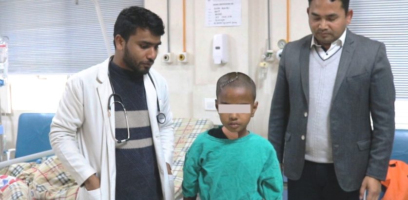 १० वर्षीया बालिकाको ब्रेन ट्यूमरको सफल शल्यक्रिया