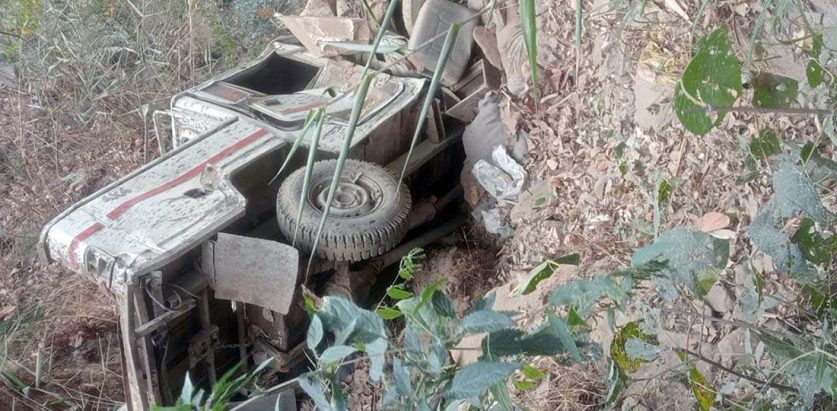 म्याग्दीमा जीप दुर्घटना हुँदा दुईजनाको मृत्यु