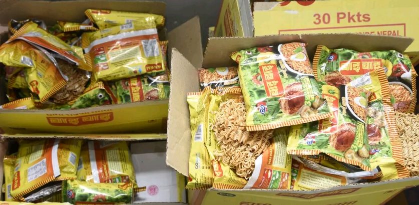 गुणस्तरहिन चाउचाउ भेटिएपछि २ लाख जरिवाना