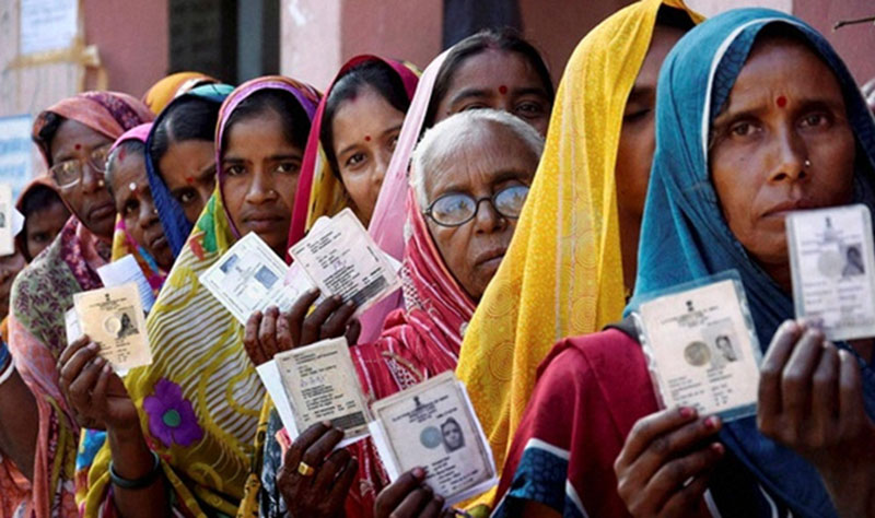 भारतमा लोकसभाको दोस्रो चरणको मतदान जारी