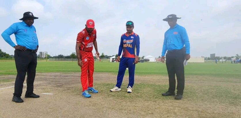 पहिलो अभ्यास खेलमा ह्युस्टन हुरीकेन्स नेपालसग ६ रनले पराजित