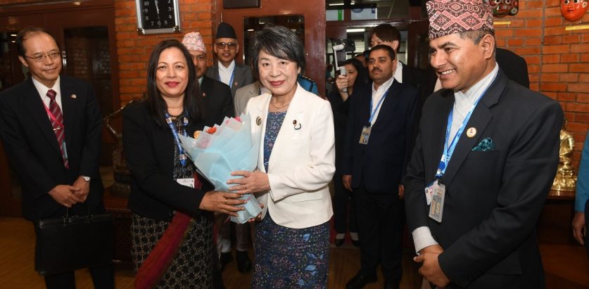 जापानी परराष्ट्रमन्त्री कामिकावा काठमाडाैँमा