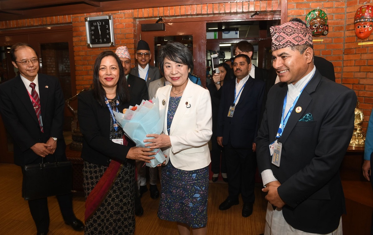 जापानी परराष्ट्रमन्त्री कामिकावा काठमाडाैँमा