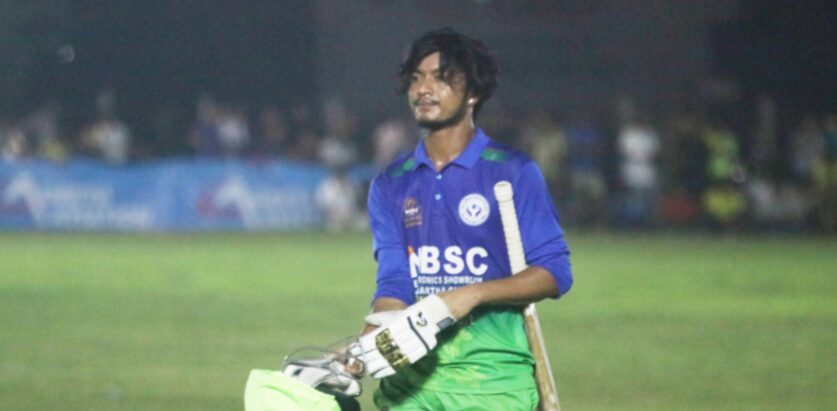 कोशी टी–१० मा सन्तोषले लगाए एकै ओभरमा ६ छक्का