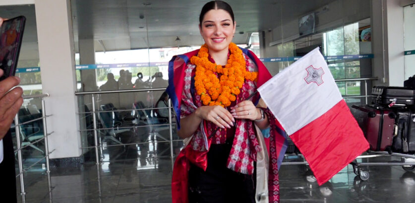 मिस माल्टा चेरिस काठमाडाैँमा