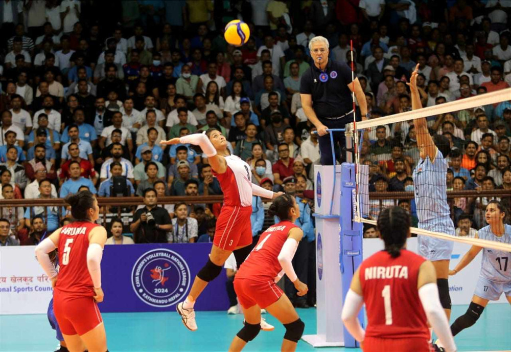 नेपाललाई हराउँदै भारतले जित्यो काभा भलिबलको उपाधि