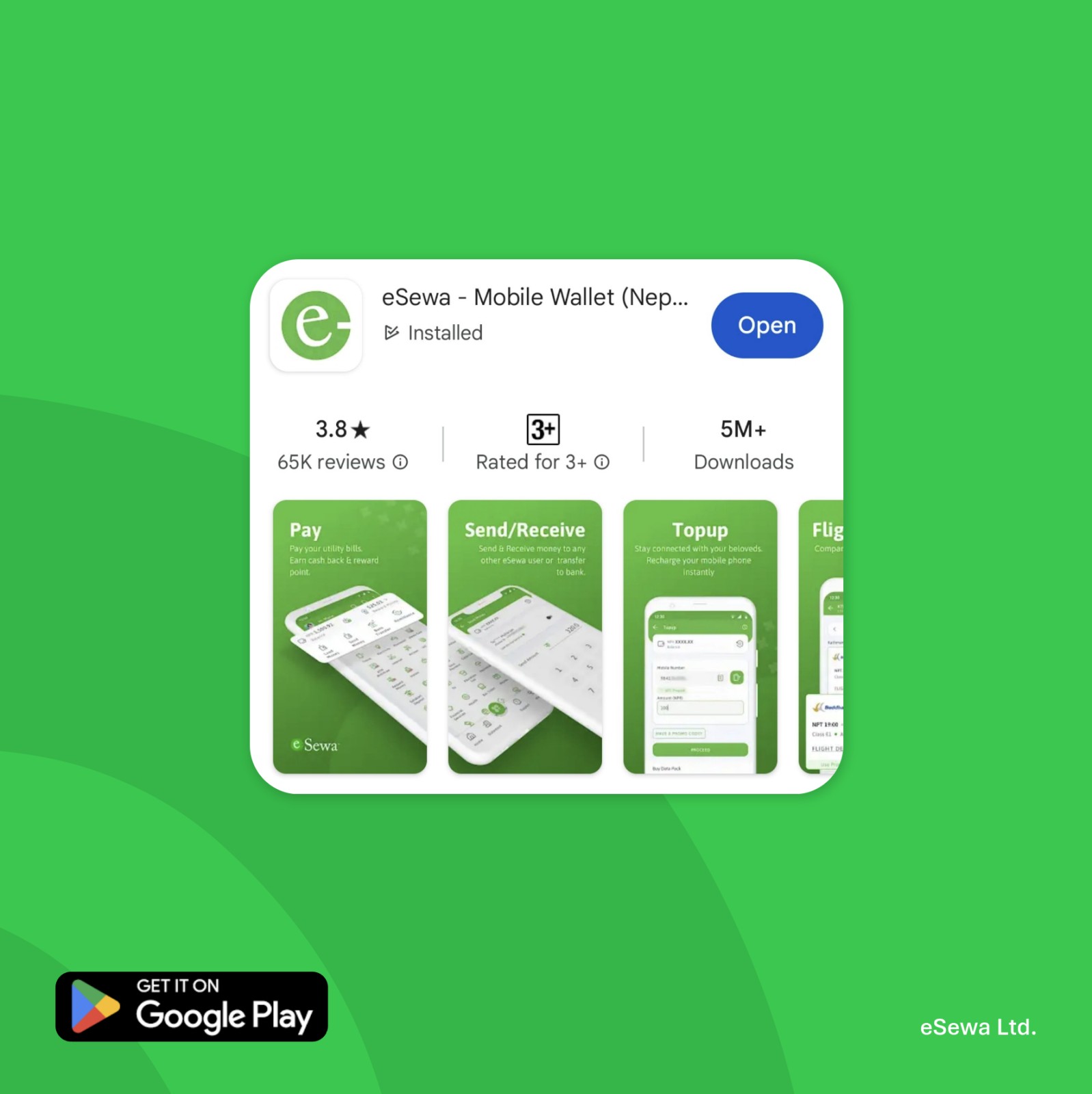 प्ले स्टोरमा आयो इसेवा